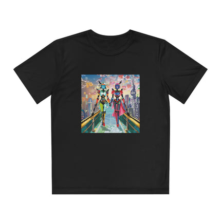 Cyber Punk Robot Models Youth Competitor Tee