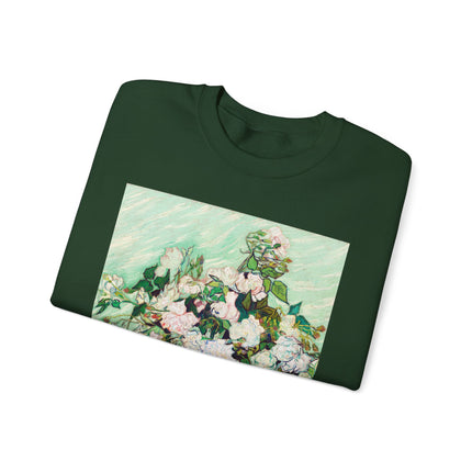 Roses by Vincent Van Gogh Heavy Blend™ Crewneck Sweatshirt