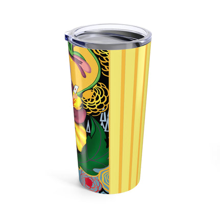 Enchanted Pansy Elegance Tumbler 20oz
