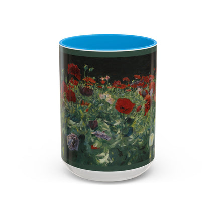 A Study of Poppies for Carnation, Lily, Lily, Rose by John Singer Sargent Colorful Mugs (11oz, 15oz)