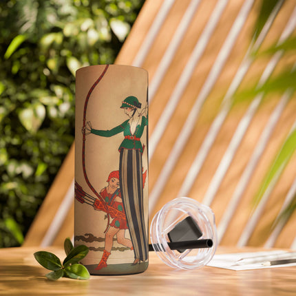 L'Arc Rouge by George Barbier Skinny Matte Tumbler, 20oz