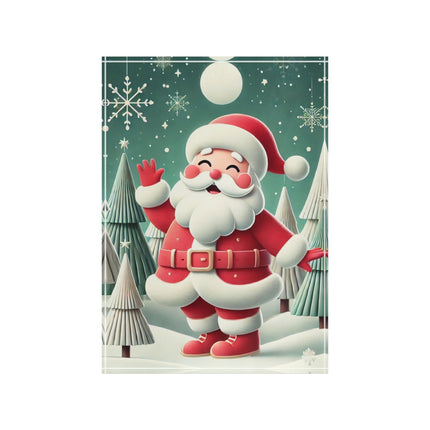 Santa's Joyful Night Acrylic Art Block