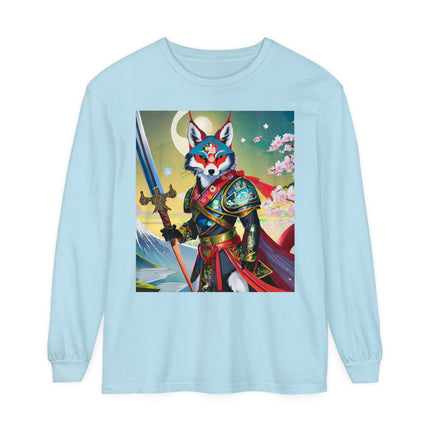 Cyberpunk Samurai Dog Long Sleeve T-Shirt
