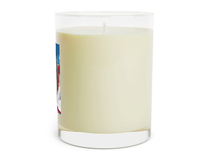 Elegant Winter Woman in Sleigh Scented Candle - Full Glass, 11oz