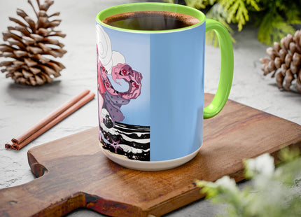 Goddess of the Swirling Sea Colorful Mugs (11oz, 15oz)