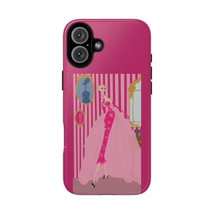 Lady in Pink Phone Case – Graceful Sophistication