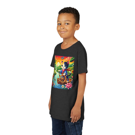 Sailor Kitten’s River Adventure Youth Short Sleeve Tee