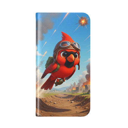 🐦✈️ The Cardinal Dive Bomber Flip Case – Bold Flight & Fearless Adventure