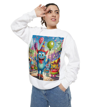 Monster Parade Madness Unisex Garment-Dyed Sweatshirt