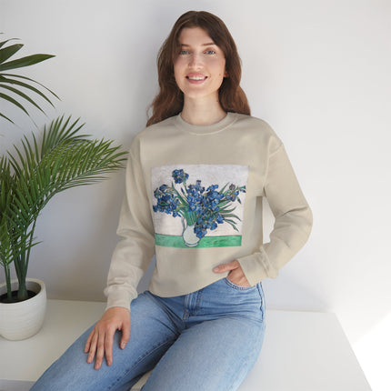 Irises by Vincent Van Gogh Heavy Blend™ Crewneck Sweatshirt