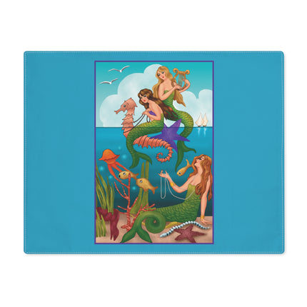 Three Mermaids with Strings of Pearls by Carlo Chiostri Placemat, 1pc