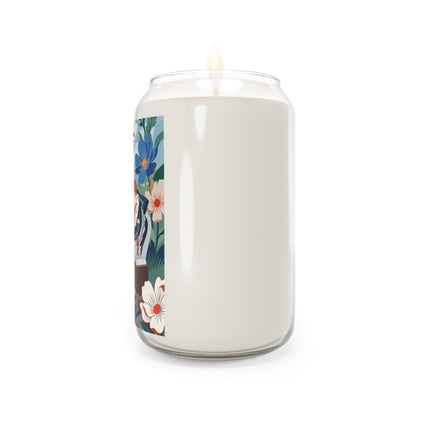 🌸🛋️ The Grand Garden Daydream Scented Soy Candle – Art Deco Floral Whimsy
