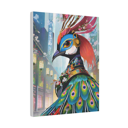Techno Plumes Matte Canvas, Stretched, 0.75"