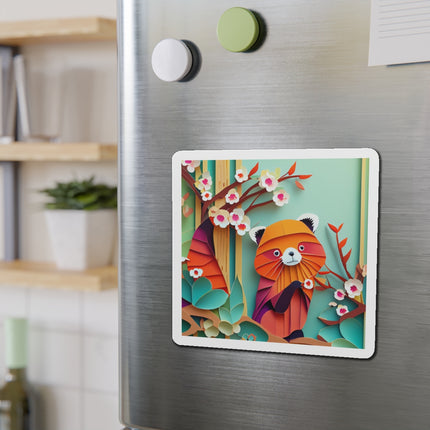 A Playful Red Panda Die-Cut Magnets (5 Sizes)