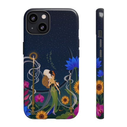 🌙🕯️ The Lady Of The Midnight Garden Phone Case – Art Deco Nocturne