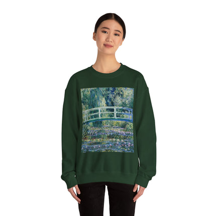 Water Lilies and Japanese Bridge by Claude Monet Heavy Blend™ Crewneck Sweatshirt