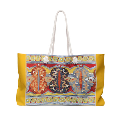 Reproduction of the Shield Frieze by Emile Gilliéron Weekender Bag
