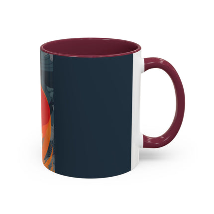 Flame of the Tempest Colorful Mugs – Fiery Storm & Dramatic Elegance