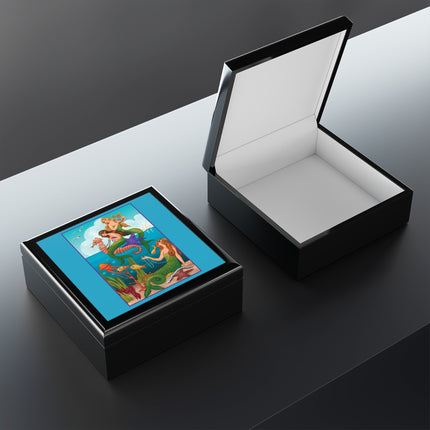 Three Mermaids with Strings of Pearls by Carlo Chiostri Jewelry Box