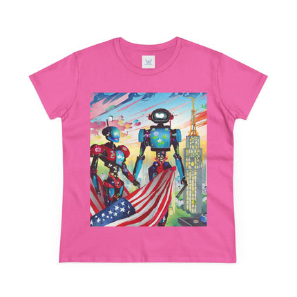 High Fashion Cyberpunk CIA Robots Cotton Tee