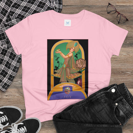 October & Opal, Tourmaline (from the Gem Series) by Sofia Chiostri Women's Midweight Cotton Tee