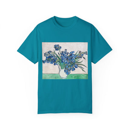 Irises by Vincent Van Gogh Unisex Garment-Dyed T-shirt