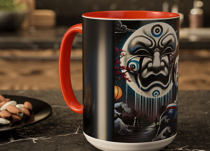 Geisha’s Black Ink Tears Colorful Mugs (11oz, 15oz)