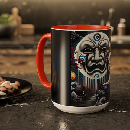 Geisha’s Black Ink Tears Colorful Mugs (11oz, 15oz)