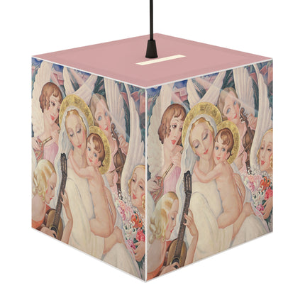 Madonna with Child Surrounded by Musical Angels Light Cube Lamp