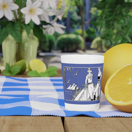 Coastal Elegance Ceramic Shot Glass