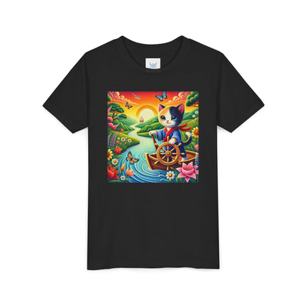 Sailor Kitten’s River Adventure Youth Short Sleeve Tee