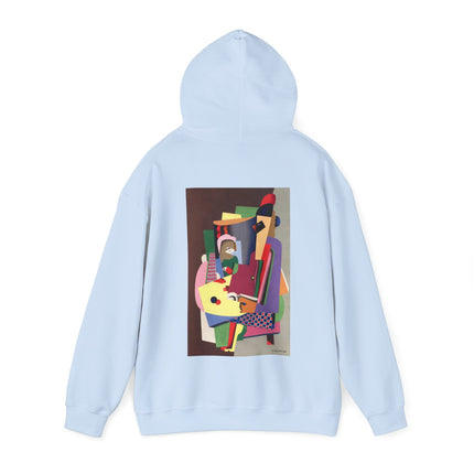 The Piano Lesson by Georges Valmier Heavy Blend™ Hooded Sweatshirt