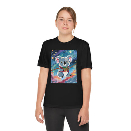 Cute Koala Youth Competitor Tee – Dreamy Skies & Whimsical Wonder