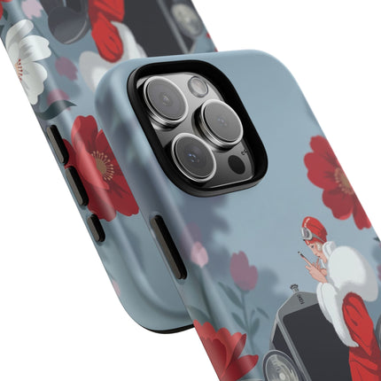 🚗🌺 The Lady Of The Grand Touring Car Phone Case – Art Deco Motoring Elegance