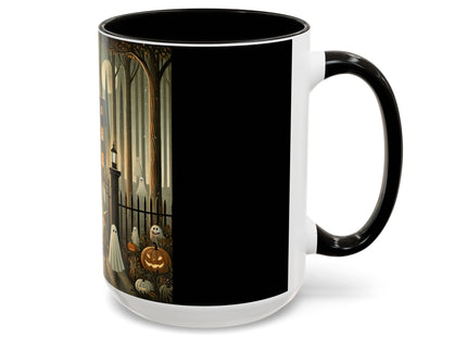 Ghostly Welcome – A Halloween Night Colorful Mugs (11oz, 15oz)