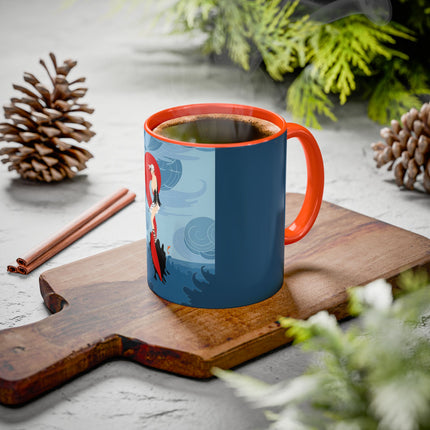Siren of the Waves Colorful Mugs – Dramatic Sea Power & Bold Elegance