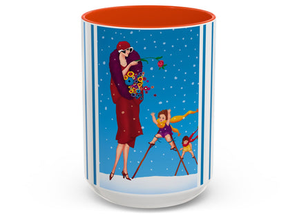 Snowfall & Couture Colorful Mugs (11oz, 15oz)