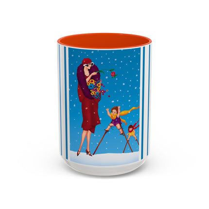 Snowfall & Couture Colorful Mugs (11oz, 15oz)