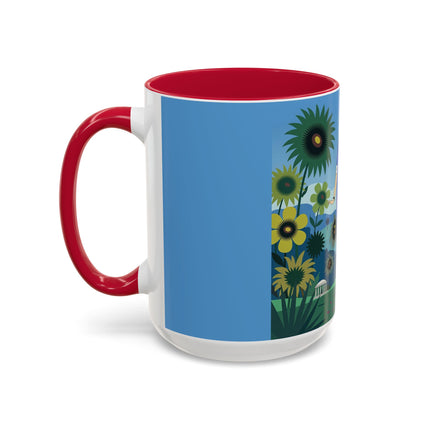 The Secret Language Of Flowers Colorful Mugs – Art Deco Botanical Elegance