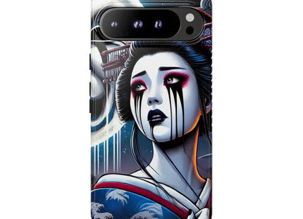 Geisha’s Black Ink Tears Phone Cases