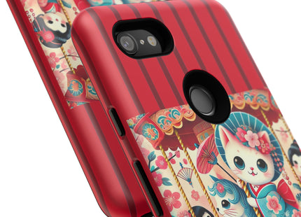 Geisha Kitten's Enchanted Carousel Phone Cases