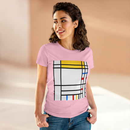 Place de la Concorde by Piet Mondrian Women's Midweight Cotton Tee