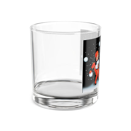 A Festive Snowball Rocks Glass, 10oz
