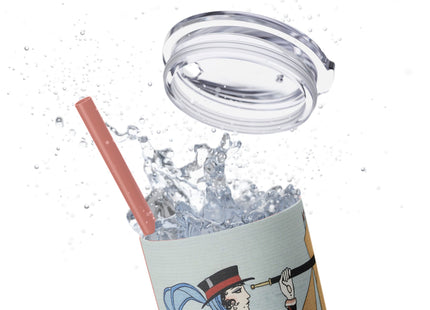 Costume de Yacht by George Barbier Skinny Tumbler with Straw, 20oz