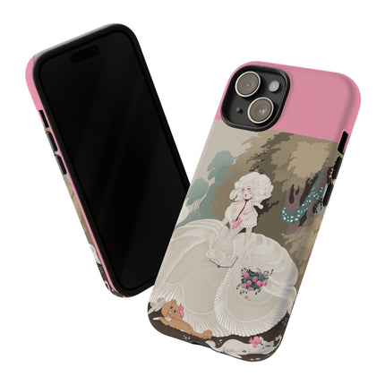 Rococo Garden Reader Phone Case – Whimsical Elegance & Timeless Charm