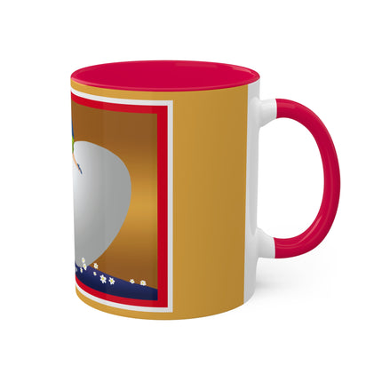 Crack-Up Comedy: The Great Egg Duel Colorful Mugs, 11oz