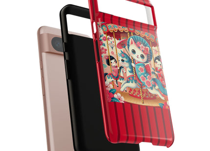 Geisha Kitten's Enchanted Carousel Phone Cases