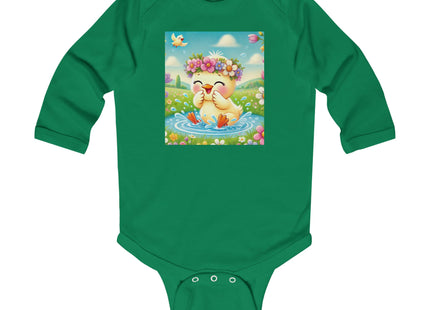 Springtime Splash Duckling Infant Long Sleeve Bodysuit