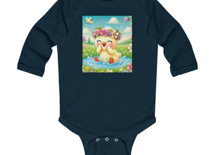 Springtime Splash Duckling Infant Long Sleeve Bodysuit