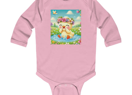 Springtime Splash Duckling Infant Long Sleeve Bodysuit